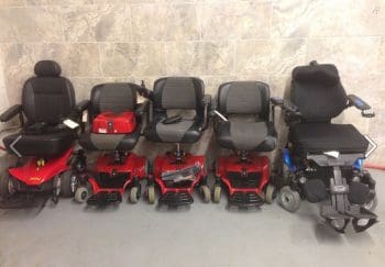 donated wheelchairs