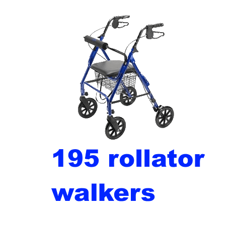 195 rollator walkers