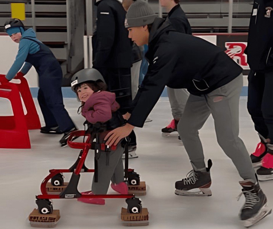 Introducing Hazel and Her Gait Trainer on Ice